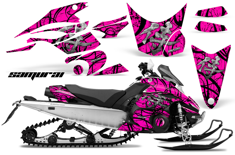 Yamaha FX Nytro 2010 Graphics Kit Samurai Black Pink